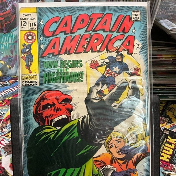 Marvel Other - Vintage Captain America #115 (1969) | Silver Age Marvel | Red Skull & Cosmic Cub